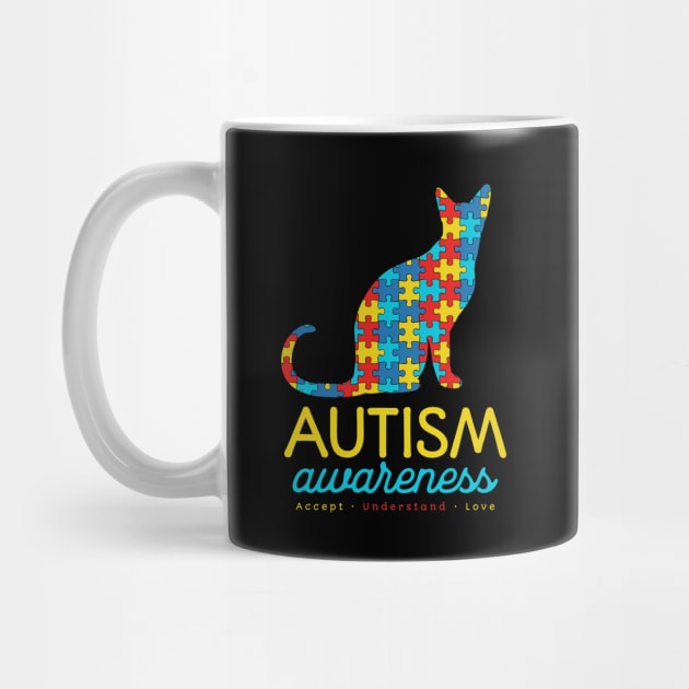 Cat Autism Awareness by Teewyld